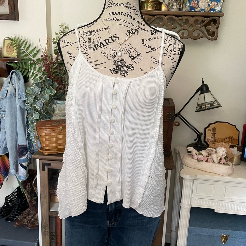 small pure white cotton tank